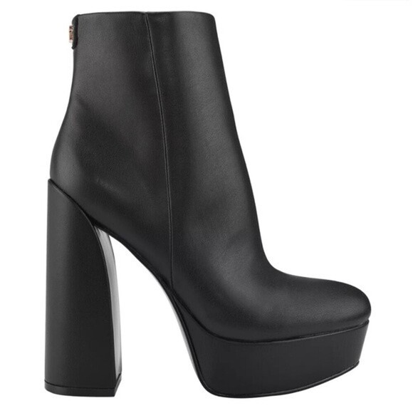 GUESS Women's Crafty 9.5M Heavy Platform Booties boots high heels,  club shoes - Picture 14 of 16